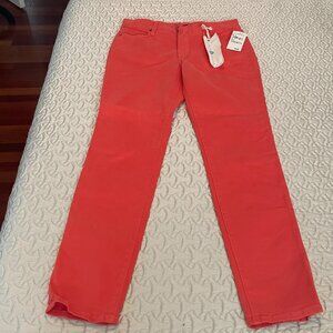 NWT Blue Essence Contour Fit Stretch Jeans | Size 8 | Orange